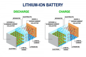 Battery charging and discharging principle