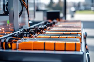 The batteries in the workshop